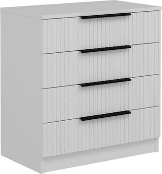 Dmora Cajonera Theemin, C&oacute;moda Multiusos, C&oacute;moda De Dormitorio, Gabinete Con Cajones, 72x42 H77 Cm, Blanco - Dmora