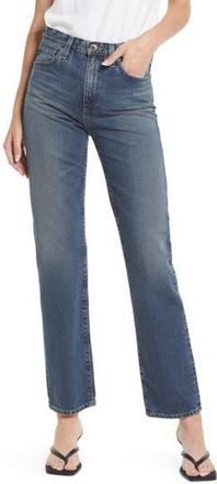 AG - Adriano Goldschmied Alexxis High Waist Straight Jeans in Shamrock at Nordstrom Rack, Size 24