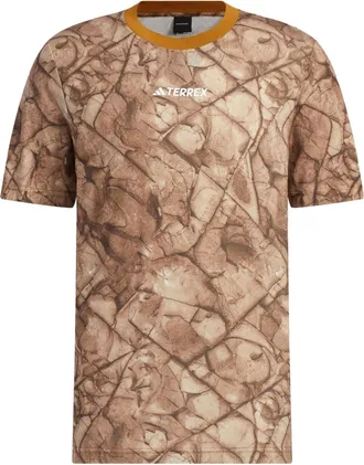 adidas National Geographic Graphic Tencel Short Sleeve Tee Brown IC4941
