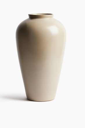 H&M Grosse Terrakottavase - Mattbeige