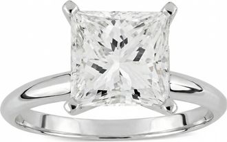 Pompeii3 Certified 3 Ct Princess Cut Diamond Solitaire Engagement Ring 14k Gold Lab Grown