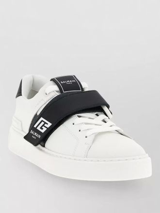 Balmain leather low-top sneakers