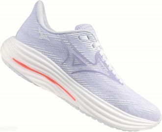 Mizuno Womens Wave Rider Twenty Nine Sneaker In White Icelandic Blue