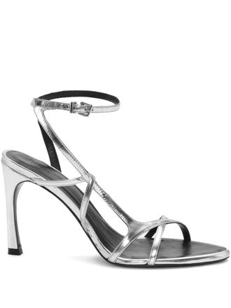 Rotate strappy leather sandals - Silver