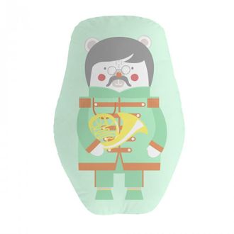 Muemue Coj&iacute;n algod&oacute;n verde 30x40cm