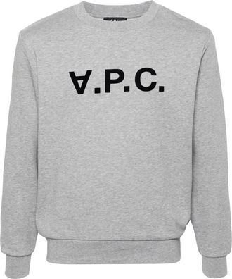 A.P.C. Standard Grand VPC Sweater - Heren - Sweatshirts - Grijs - XL - Katoen - Hoodies & sweatvesten