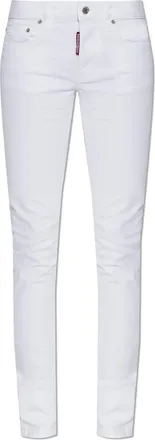 Dsquared2 Jeans, Dames, Wit, 2Xs, Tweed, Super Skinny Jeans