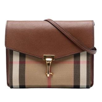 Burberry Pre-owned Cross Body Bags, female, Brown, Size: ONE SIZE Pre-owned Macken Shoulder Bag