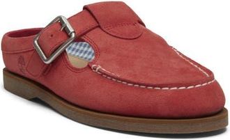 Timberland Classic Boat Mule in Medium Red Suede at Nordstrom, Size 8.5