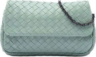 Bottega Veneta Pre-owned Bottega Veneta Mini Nappa Intrecciato Expandable Chain Flap Crossbody Ladies 1ED9YSS2ZOKTFUVY