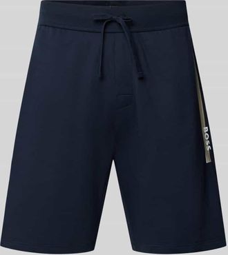 HUGO BOSS Regular Fit Sweatshorts aus reiner Baumwolle Modell AUTHENTIC in Marine, Gr&ouml;&szlig;e XXL