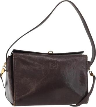 Fendi Pre-owned Shoulder Bags, female, Brown, Size: ONE SIZE Pre-owned Vintage Shoulder Bag