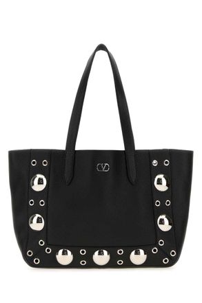 Valentino Garavani Black Nellcote Small Tote