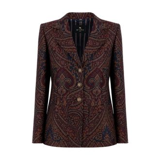 Etro Paisley Jacquard Jas - Dames - Jassen - Veelkleurig - Maat: S Katoen