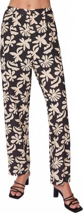 Lost + Wander Tropic Flair Pants In Black/cream