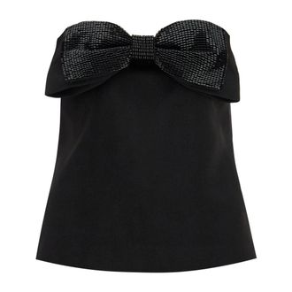 Self Portrait Mujer, Camisetas, Negro, Talla: XS