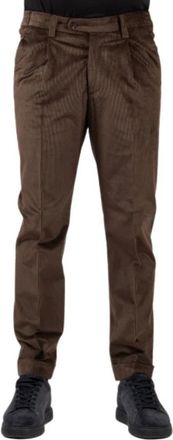 Hindustrie Amalfi Slim-fit Broeken - Heren - Slim Fit Broeken - Bruin - M - Broeken
