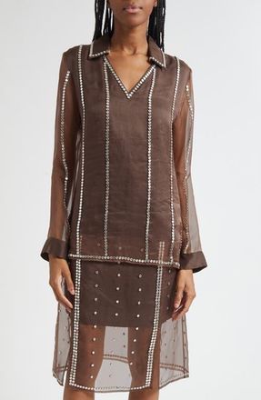 Wales Bonner Presence Studded in Brown at Nordstrom, Size 0 Us