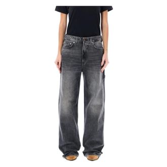 Haikure Cargo Jeans Spider Zwart - Dames - Loose Fit Jeans - Zwart - W27 - Katoen - Jeans