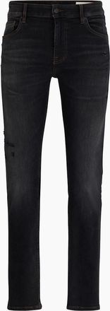 HUGO BOSS Mens Delaware Five Pocket Slim Fit Jeans - Grey - Size: 34/36