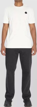 Moncler cotton logo t-shirt short sleeves
