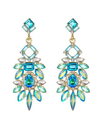 Liv Oliver 18K Cz Chandelier Earrings