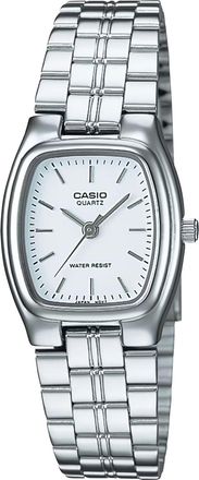 Casio Womens White Dial Analog Watch with Stainless Steel Bracelet - LTP-1169D-7A