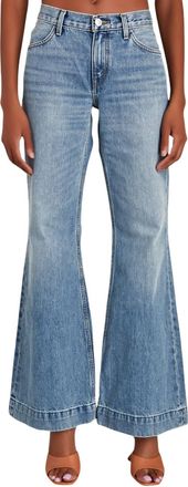 Re/Done 70S Low Rise Bell Bottom Jean In Lake Bell