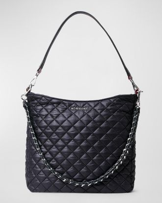 MZ Wallace Crosby Quilted Hobo Shoulder Bag