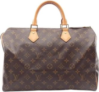 Louis Vuitton Pre-owned Speedy 35 Handtas - Dames - Vintage Handtas - Bruin - ONE Size - Leer - Vintage