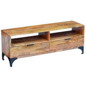 vidaXL TV Stand Mango Wood 47.2x13.8x17.7, 243340