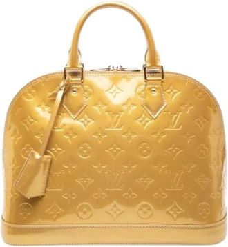 Louis Vuitton Pre-owned Handbags, female, Yellow, Size: ONE SIZE Pre-owned Alma