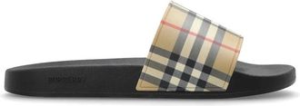 Burberry Furley Slides - Heren - Sandalen - Beige - 43 EU - Schoenen
