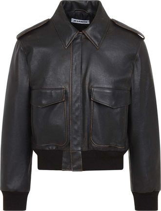 Jil Sander Leather Blouson