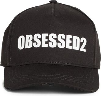 Dsquared2 Cappello da baseball in cotone - Nero