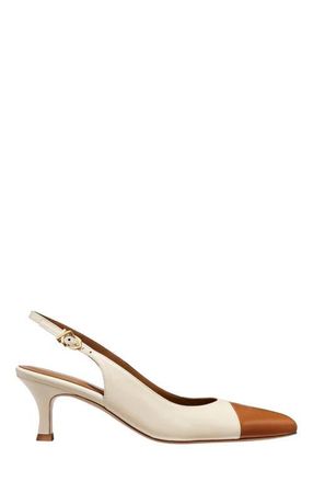 Margaux Eyewear The Colette Cap-Toe in Cotton And Saddle Nappa at Nordstrom, Size 39.5