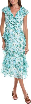 CeCe by Cynthia Steffe Cece Ruffle Wrap Midi Dress