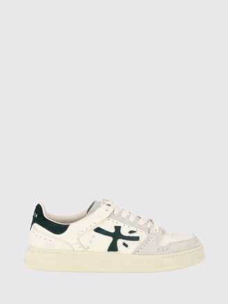 Premiata Quinn Calfskin Sneakers with Crackle Leather Details