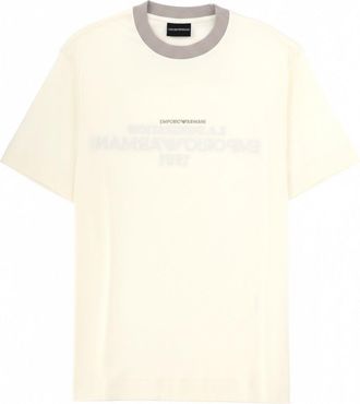 Emporio Armani T Shirt With Logo And Embroidery