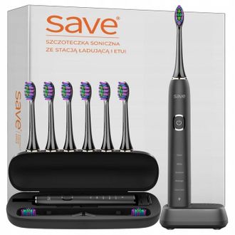 OEM Cepillo De Dientes S&oacute;nico Con Base De Carga El&eacute;ctrica + Estuche + 6 Boquillas