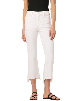 Joe's High Rise Crop Bootcut & Step Hem White Jean