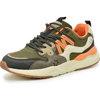 Nicole Miller Mix Media Sneaker in Olive Multi at Nordstrom Rack, Size 8.5