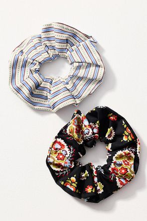 Vera Bradley x Anthropologie Printed Scrunchies, Set of 2