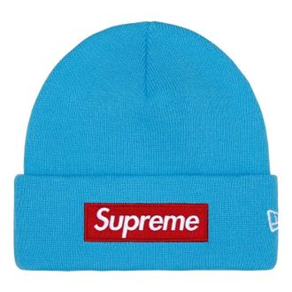 SUPREME FW25 New Era Bo Logo Beanie Cyan FW25BN5-CYAN