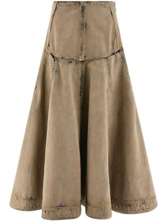 Ferragamo Denim blouse - Groen
