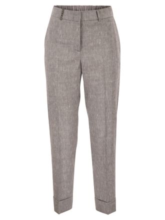 PESERICO Peserico wolmix flanellen broek