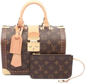 Louis Vuitton Speedy Trunk tas met handgreep en monogram - Bruin