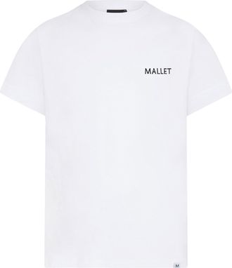 Mallet Footwear Heren Mallet Coordinates Logo Print T-shirt in Wit