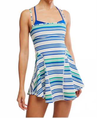 Free People Baseline Printed Dress In Blue