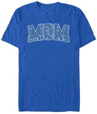 Minnie Mouse Mens Minnie Mouse Mom Collegiate Flower Pattern T Shirt in Royal Blue at Nordstrom, Size Xxx-Large